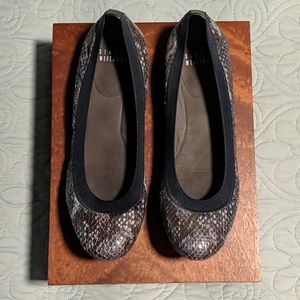 Stuart Weitzman Snake Print Ballet Flats